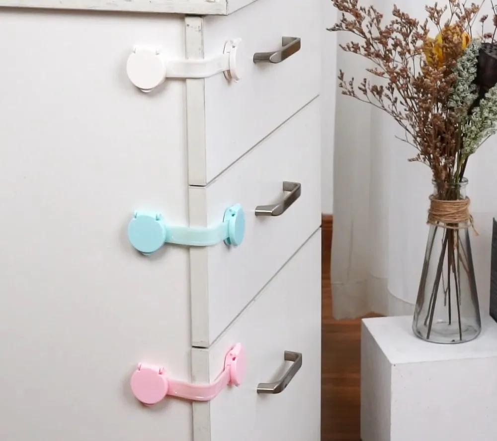 Baby Safety Accessories Buckle for Child Baby Safety Drawer Lock Security Protection Anti-Pinching Hand Cabinet Drawer Lockers