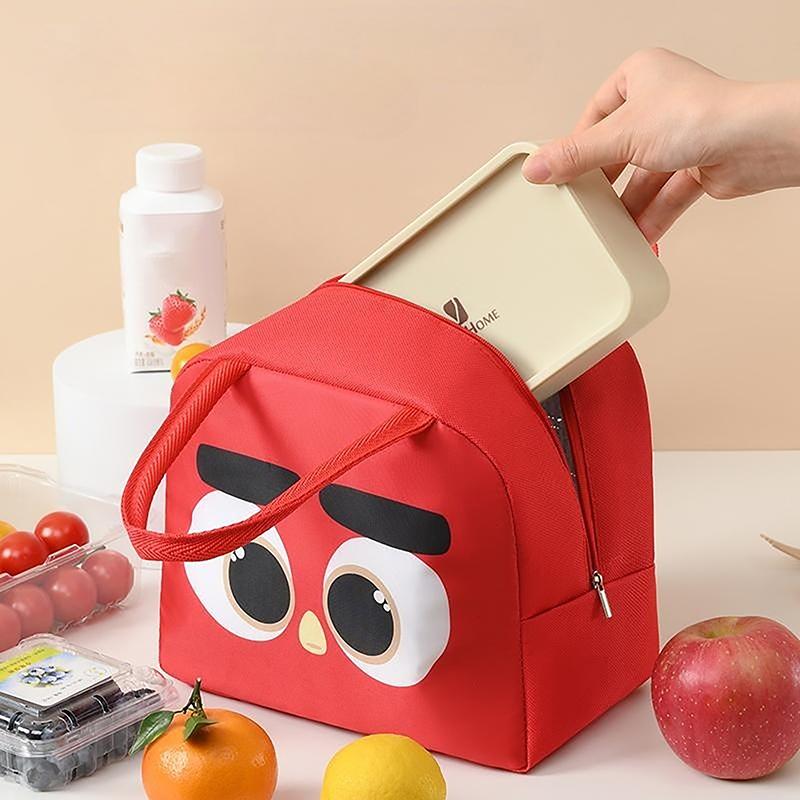 Cartoon Animals Thermal Lunch Bags For Children Oxford Cloth Storage Bento Lunchbox Food Bag Insulation Bags