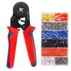 Adjustable Ferrule Crimping Tool, Crimping Pliers, No Grip Strength Required, Insulated Closure Terminals, Wire End Sleeves, for Electrical Repair, El