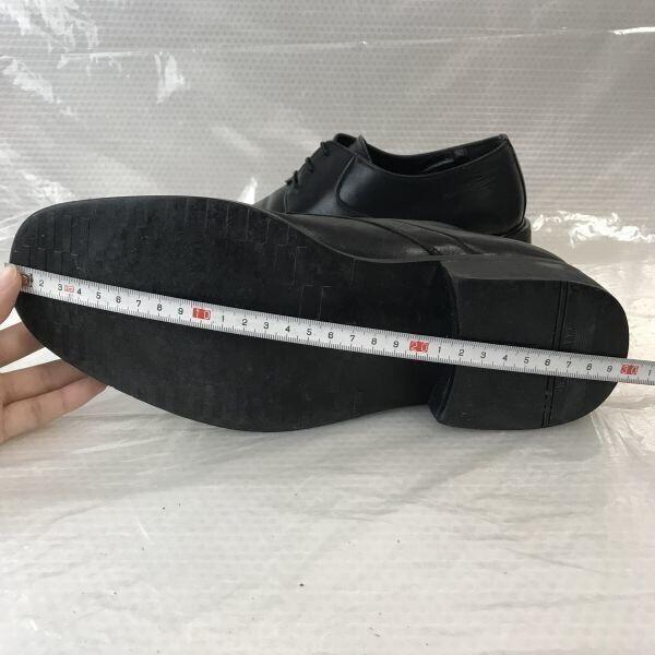 Guy Laroche Leather Plain Toe Shoes [25.5E/Black] Vintage Dress(USED)