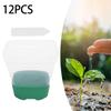 12 шт. цветочных горшков для рассады растений многоразовые прозрачные с этикетками рассада растений
