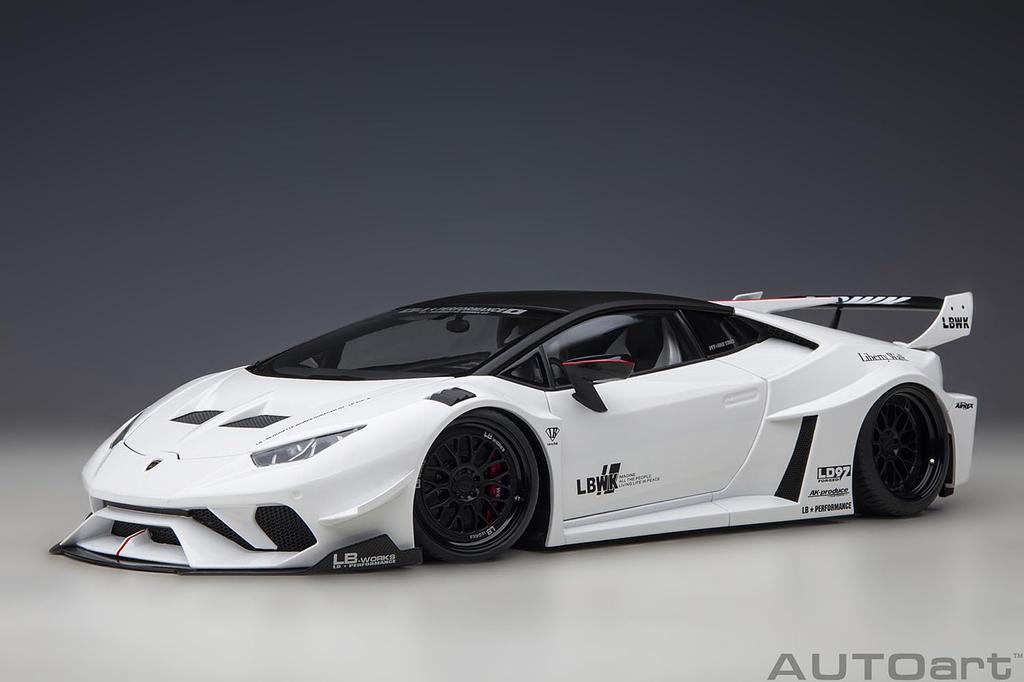 AUTOart Liberty Walk Works Lamborghini Huracan GT White Finished Product 1/18 LB-Silhouette