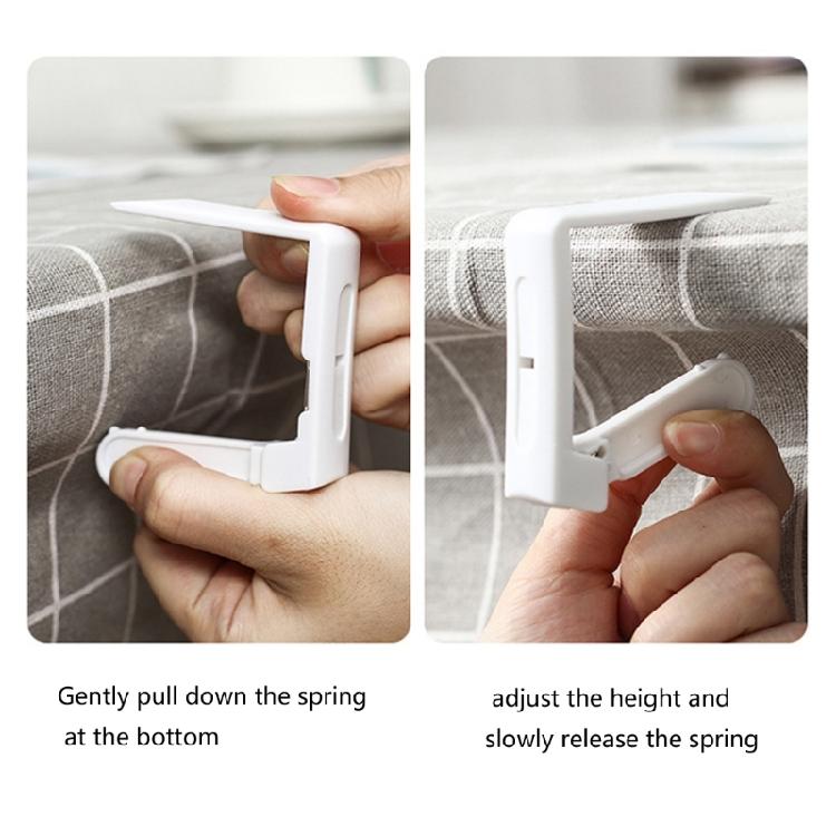 Clip-On Tablecloth Clamps 4 Piece Plastic Table Cover Holders for Dining, Coffee Tables and Household Cover Use