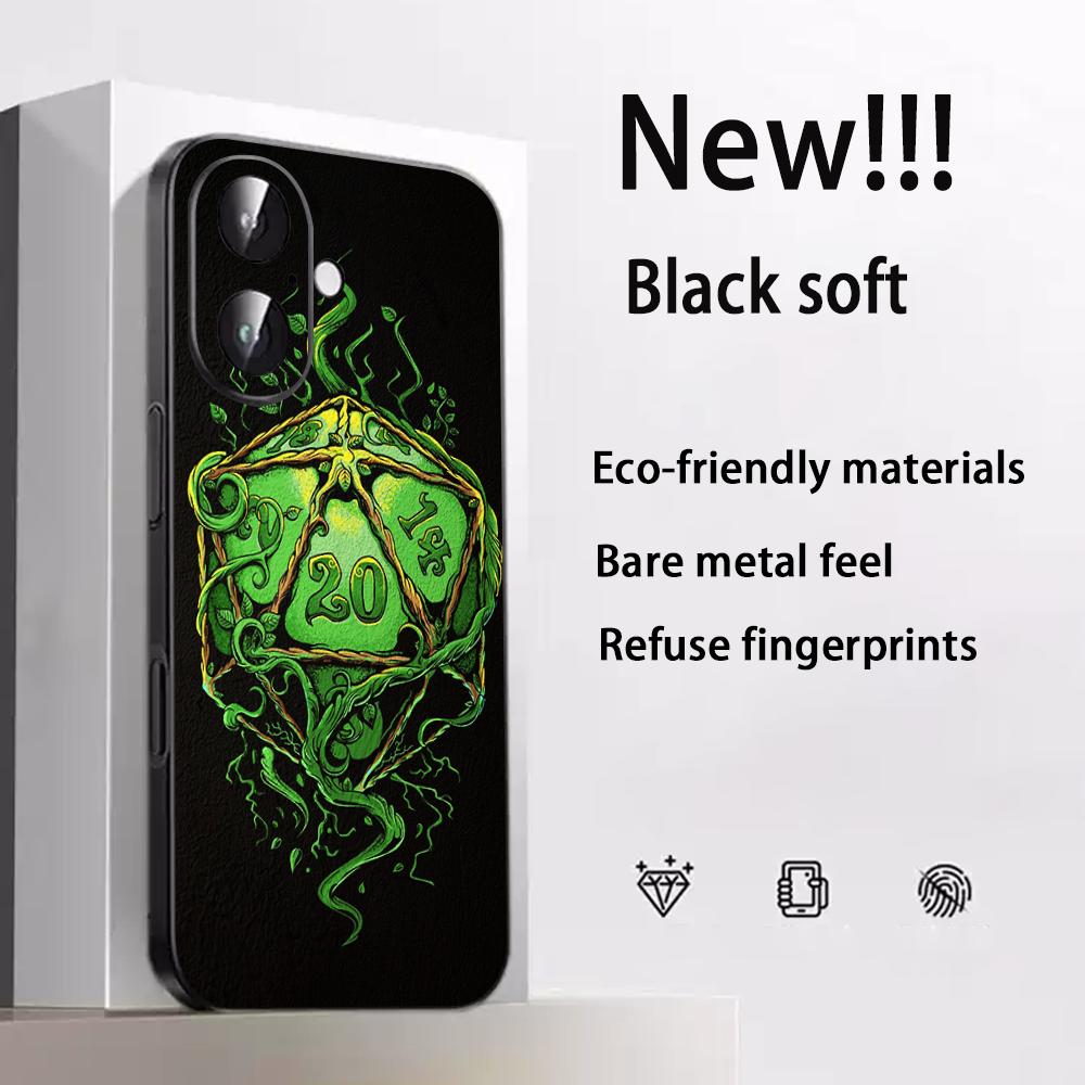 Dungeons Dragons dnd крутая игра Чехол для телефона Для iPhone 17 16 e 15 14 13 12 Plus Mini Pro Max Мягкий черный Ударопрочный чехол