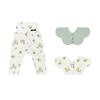 Мягкие модальные леггинсы с высокой талией 1 шт. слюнявчик 2 шт. 12 мес. [Konny] + D-сет (Мимоза, Мята, Мимоза)