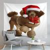 Трансграничные новые оригинальные рождественские домашние гобелены для домашних животных, настенные гобелены, пляжные полотенца и коврики