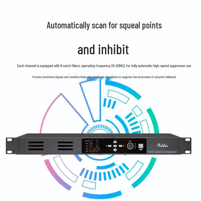 Runpu Professional Conference Audio Feedback Suppressor (CN version)