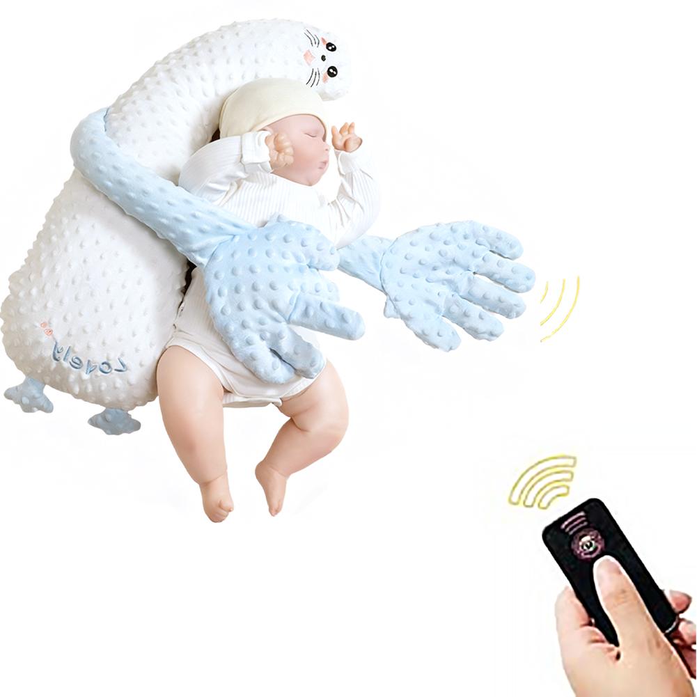 Anti-Startle Baby Soothing Hand, Newborn Sleep Aid Pillow with Hug & Pat Simulation, Calming Companion for Crib & Travel
