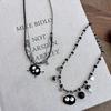 Корейское ожерелье с угольным шариком Dongdaemun Cartoon: Милый, уникальный невыцветающий дизайн для женщин