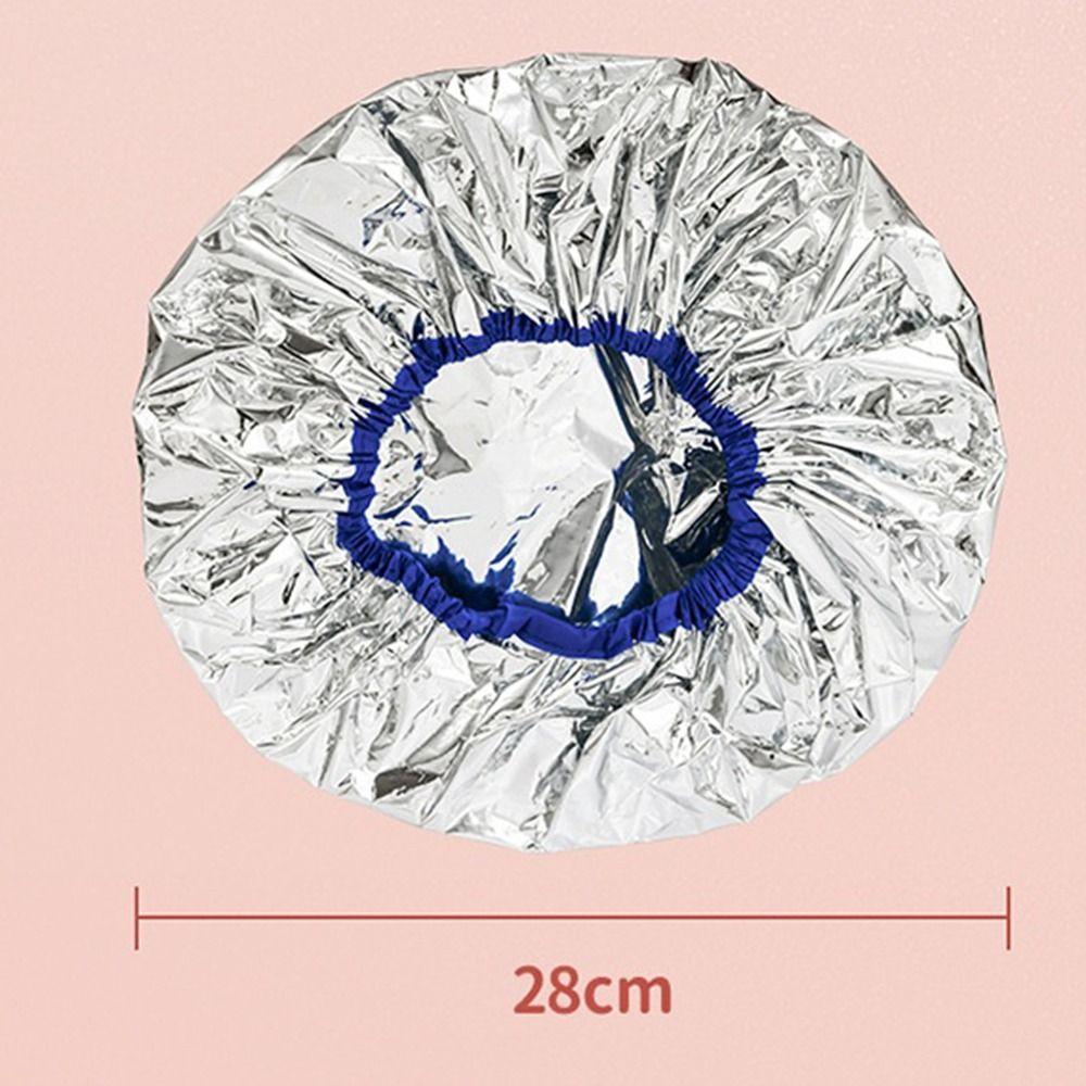 Salon Dyeing Cap Self-heating Women Thermal Hair Care Tool Shower Cap Aluminum Foil Cap Bathing Hat