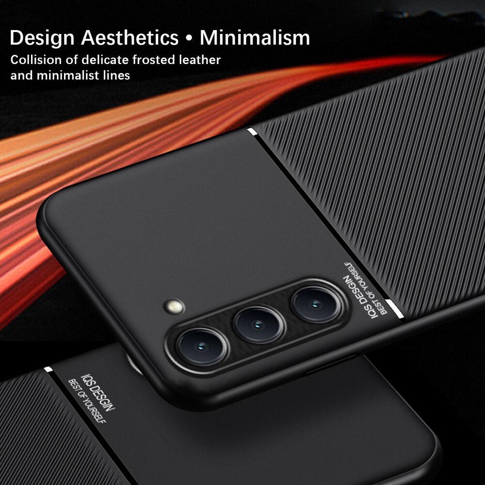 Luxury Non-Slip Case For Samsung Galaxy S25 S24 Ultra S23 FE S22 Plus S21 5G Cover Built-in Car Holder Magnetic Fundas Coque