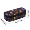 Pencil Case Large Capacity Full Zipper Closure 300D Polyester with Main Compartment Mesh Pocket and Pen Slots for Everyday Study