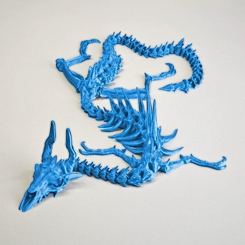 3D-печатный подвижный скелет дракона шарнирная игрушка костяной дракон настольное украшение креативный подарок для офисного декора