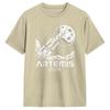 Harajuku T Shirt Beach Artemis Launch to The Moon Hipster T Shirts  Cotton Tshirt for Unisex Y2K Fun Short Sleeve Tees
