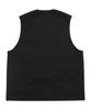 WEGO Tailored Pocket Zipper Size Summer Perfect Gift Men's Vest, F, Black, Outerwear,