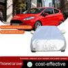 Подходит для Ford Fiesta Хэтчбек Автомобиля Наружный Защита от УФ Излучения Защита от Солнца Дождя Снега Крем Пылезащитный Чехол 1976 2019 Толстый Автомобильный Чехол