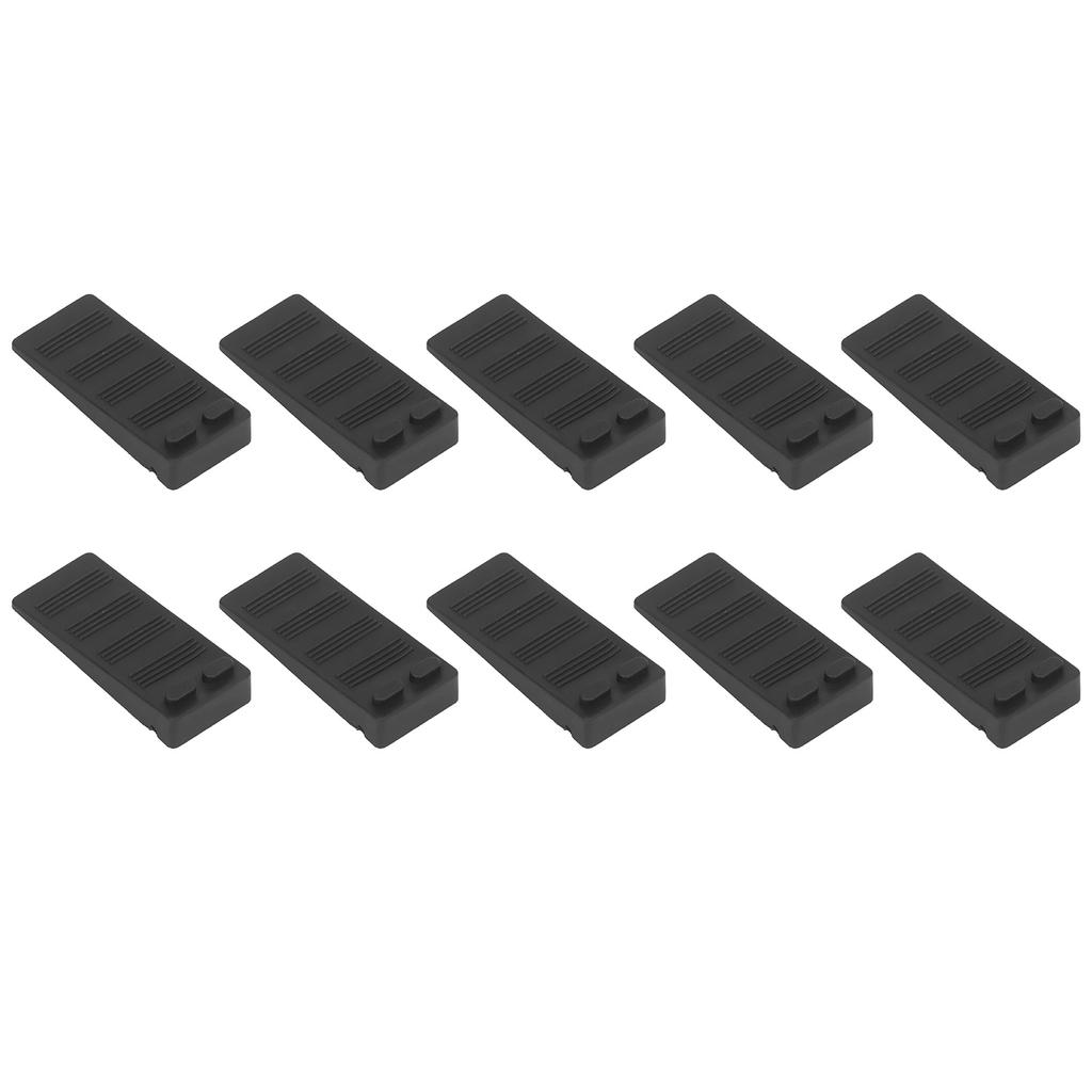 10 Pcs Door Stoppers Black  Protection Anti Collision Anti Skid Non Punching Rubber Floor Door