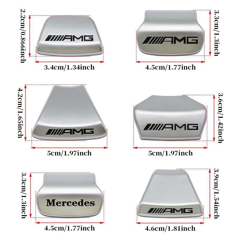 JCG1 3D Car Steering Wheel Emblem Sticker Interior Badge Accessorie For Mercedes Benz AMG W205 W168 W108 AMG W176 W204 W212 GLC