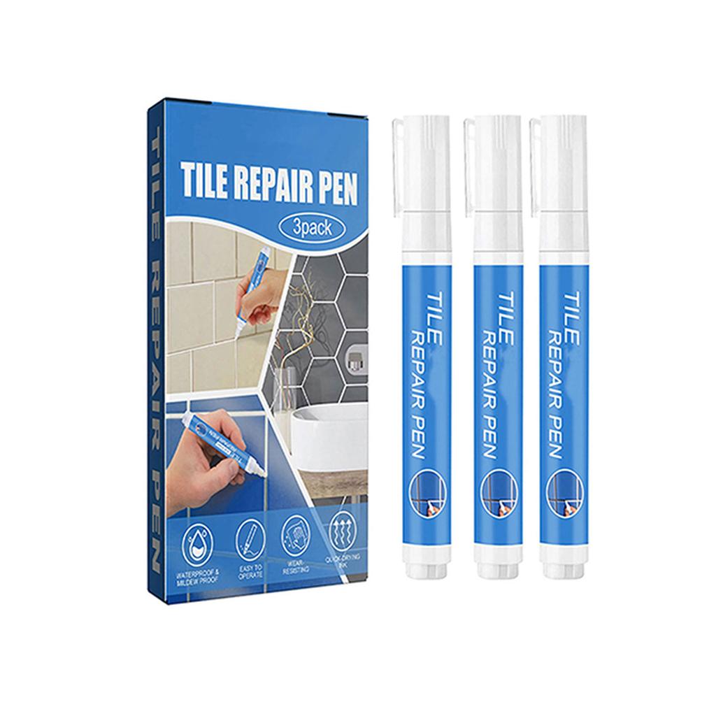 3 шт. маркер для затирки швов плитки, водостойкий краситель и герметик для затирки швов плитки, белый маркер для плитки