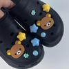 10PCS Fashion Shoe Charms Set Accessories Hole Shoe Buckle Cute Little Bear Star DIY 3D Shoes Decorations Kids Party Gift