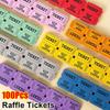 100Pcs For Classroom Raffle Tickets Drink Events Lottery Roll Durable Celebration Event Tickets