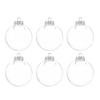 6Pcs 6/8/10cm Clear Plastic Christmas Ball PET Plastic Bauble  Navidad Gift