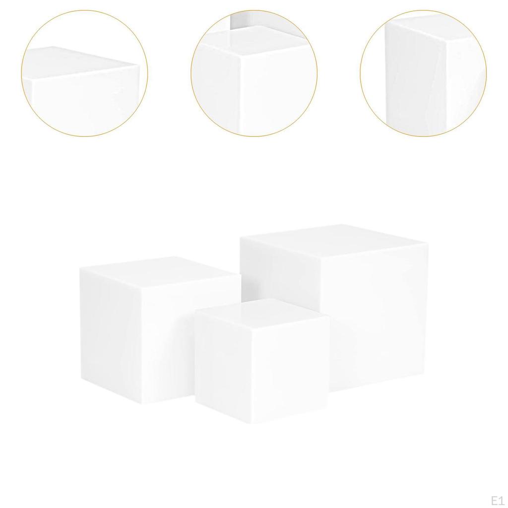 3 шт. Акриловые кубы для витринных стоек для коробок с едой