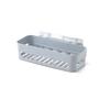 Punch-free Bathroom Shelf Plastic Wall Hanging Bathroom Storage Rack Basket No Trace Stickers ADM