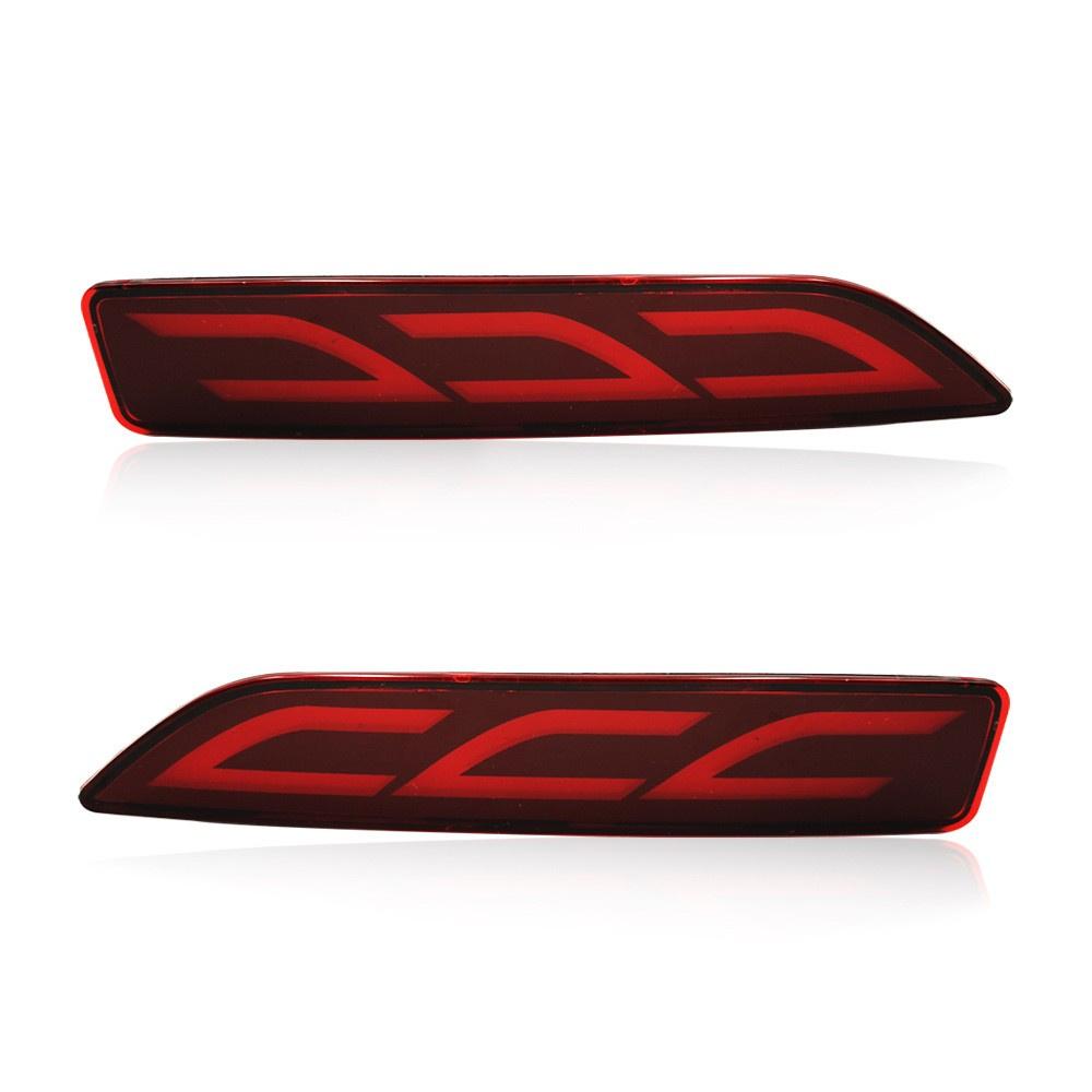 Пара задних бамперных стоп-сигналов, светодиодные отражатели, ходовые огни для Honda CR-V 2007-2009