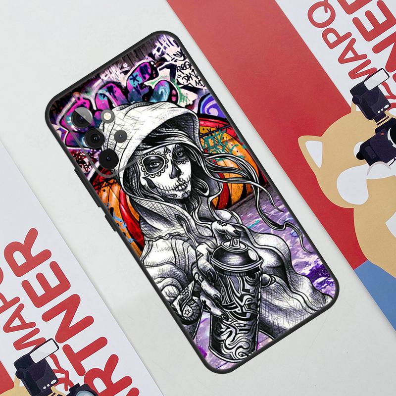 Graffiti Case For Samsung Galaxy A34 A54 A14 A56 A36 A16 A06 A13 A53 A12 A22 A32 A52 A35 A17 A15 A55