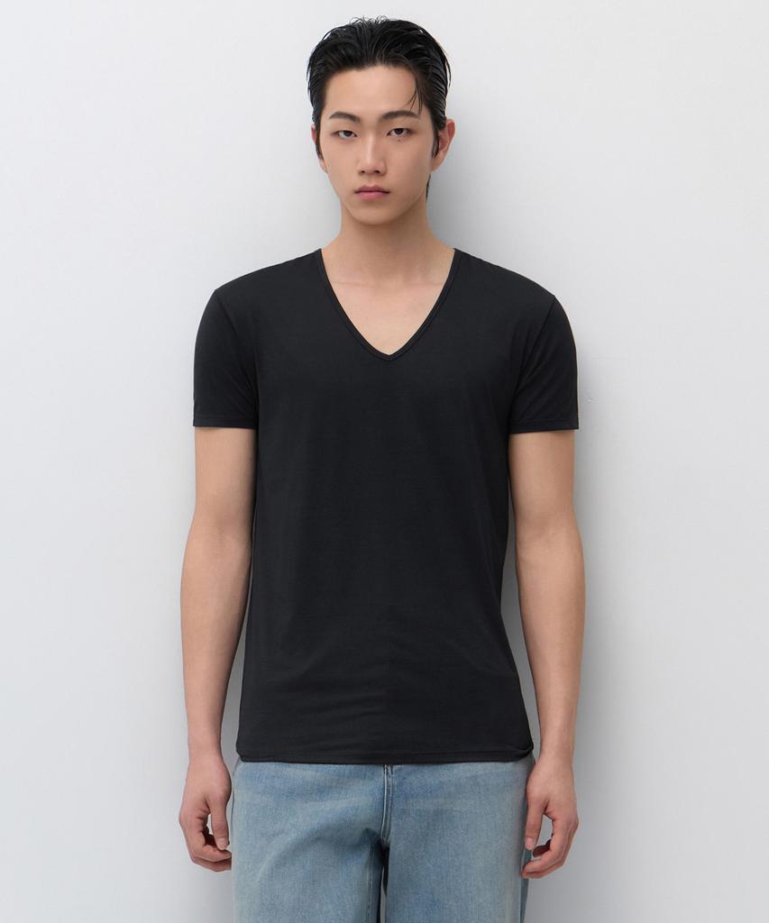 MUSINSA STANDARD [Cooltandard] V-Neck Undershirt [Black]