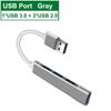 4 Port Usb 3.0 Type C USB C Hub High-speed Type C Splitter 5gbps Adapter for Computer Accessories Multi Port Hub Usb for Lenovo HUAWEI Xiaomi Macbook