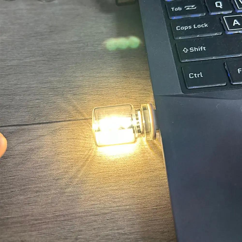 Автомобильный ночник 5 В светодиодная лампа накаливания портативное освещение вилка спальня интерьер автомобиля атмосферные лампы Play USB декоративная лампа O6C2