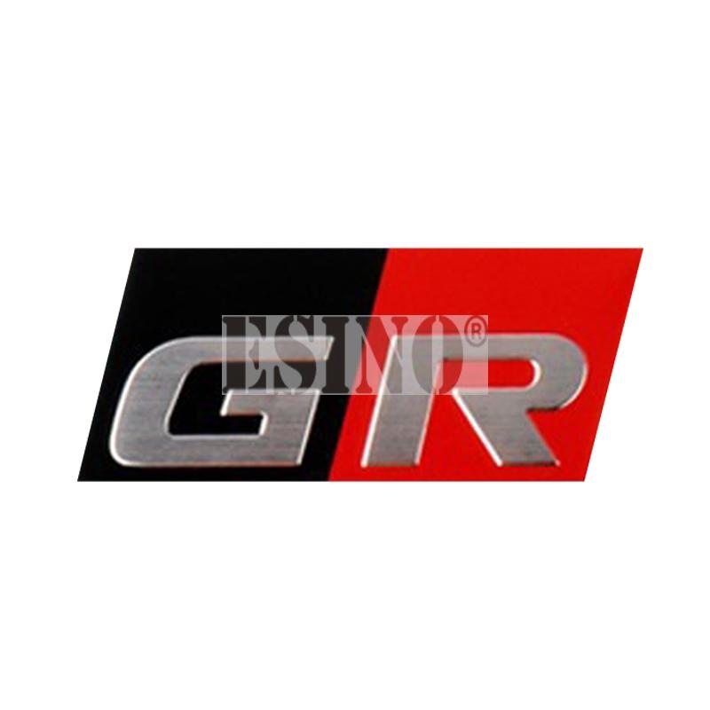 yscr3 New Gazoo Racing  GR GR Sport 3D Car Aluminium Alloy Badge Adhensive Metal Emblem Decal for Toyota Supra AE86 GT86