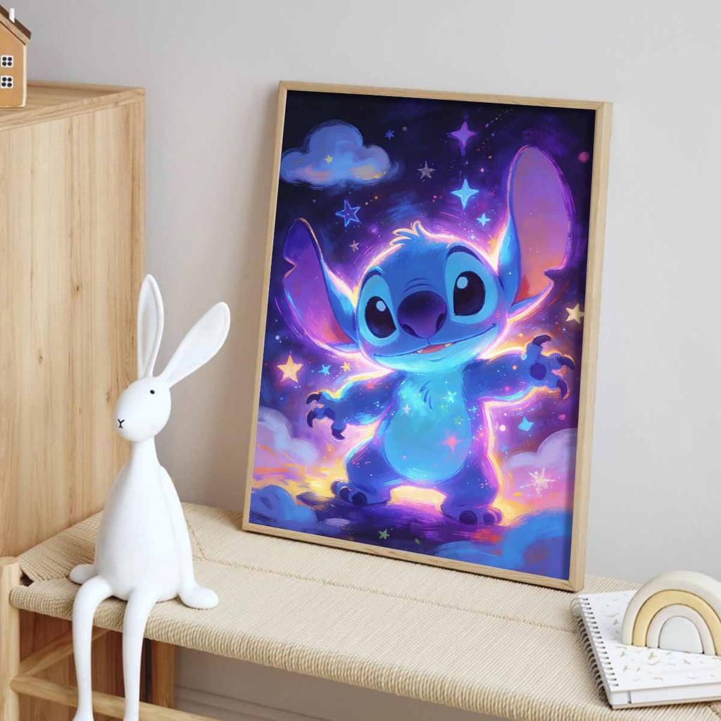 Disney 5D DIY All Diamond Art Painting Kit Stitch Galaxy Starry Sky Home Decor Gift
