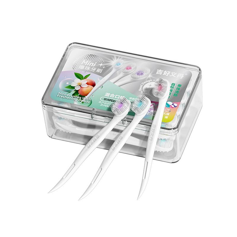 20 шт. портативные дорожные зубные щетки мини-разрывающиеся шариковые зубные щетки одноразовые взрослые чистящие зубные щетки уход за полостью рта