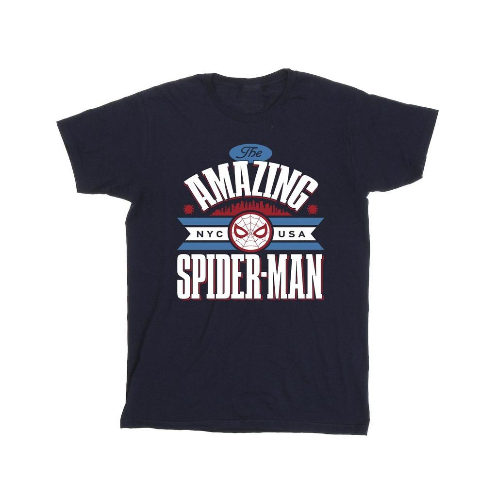 Marvel Mens Spider-Man NYC Amazing T-Shirt