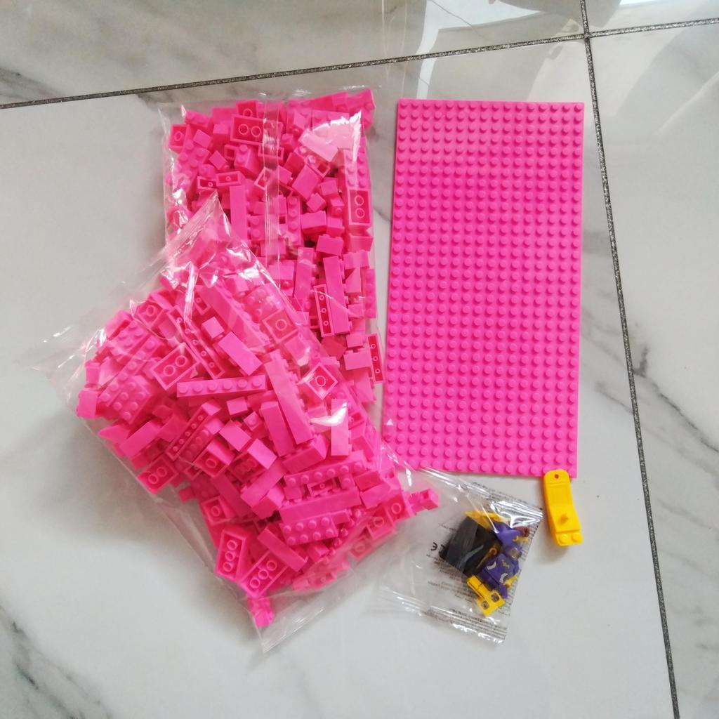 Building Blocks Hybrid Particles520g Bulk 17Colours DIY Toys for Children Free Base Plate Jigsaw Puzzle