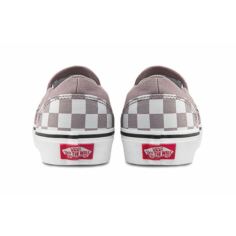 Vans Asher Checkerboard Casual Low-Top Skate Shoes Women Sneakers Gray White VN0A45JMA2R