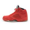 136027-602 Nike Air Jordan 5 High Retro Университетский Красный Замша Серебристый (Мужской)