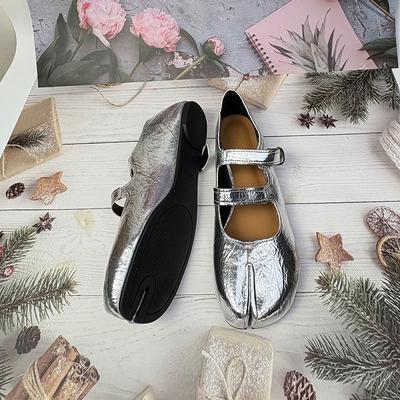 Мода Мода Мелкие Мэри Джейн Балетки Обувь Для Женщин Мягкая Женская Странный Носок Обувь Ремешок с Пряжкой Женские Балетки Обувь Лолиты