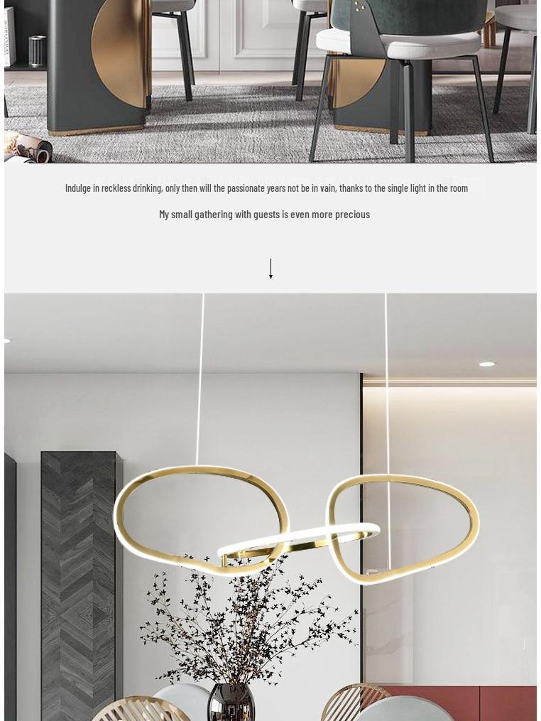 Постмодернистский минималистичный дизайнерский подвесной светильник для бара, отеля или виллы