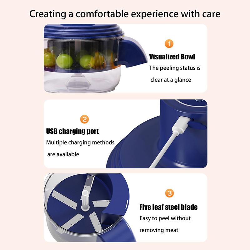 Электрическая машина для чистки винограда, Автоматическая машина для чистки мелких фруктов и чеснока, Машина для чистки вишни, помидоров черри и чеснока, Инструмент для удаления кожуры