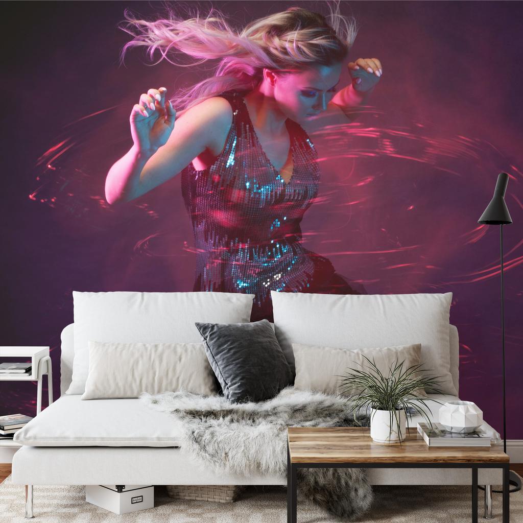 Photomural Young Woman In Dance Smooth Vinyl 208x146
