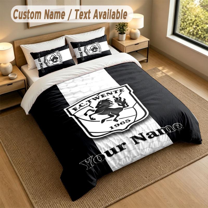 Bedding Set 1 Duvet Cover 2 Pillowcases FC Twente Print Soft Bed Linen Bedroom Decor