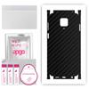 apgo Protective Skin Sticker for the Back+sides Compatible with Xiaomi Redmi Note 9S, Full Wrap Film, Foil, Vinyl - Pattern Carbon Black