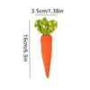 1 шт. пасхальное украшение в виде моркови, искусственные овощи, игрушки из моркови, искусственная тканевая морковь, декоративная морковка, реквизит для фотосъемки 16x3,5 см