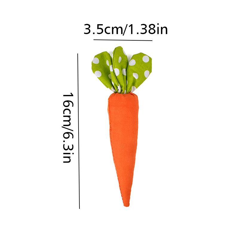 1 шт. пасхальное украшение в виде моркови, искусственные овощи, игрушки из моркови, искусственная тканевая морковь, декоративная морковка, реквизит для фотосъемки 16x3,5 см