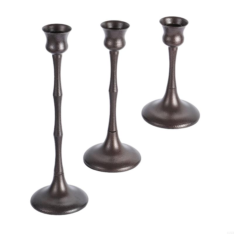 62KD 3 шт. Декоративные металлические подсвечники для праздничных настольных композиций