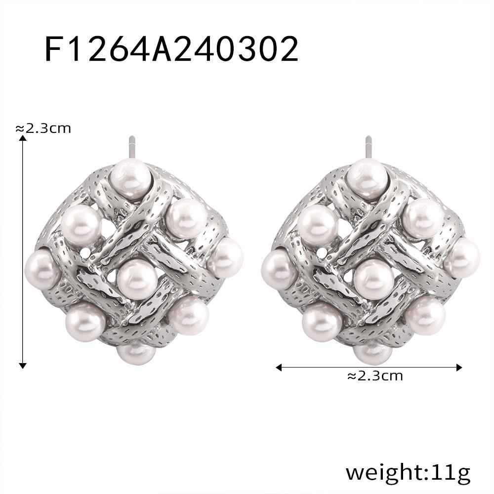 Средневековый стиль ретро мода темперамент серьги плетеные полые блестящие серьги из бисера медные позолоченные изысканные высококачественные серьги